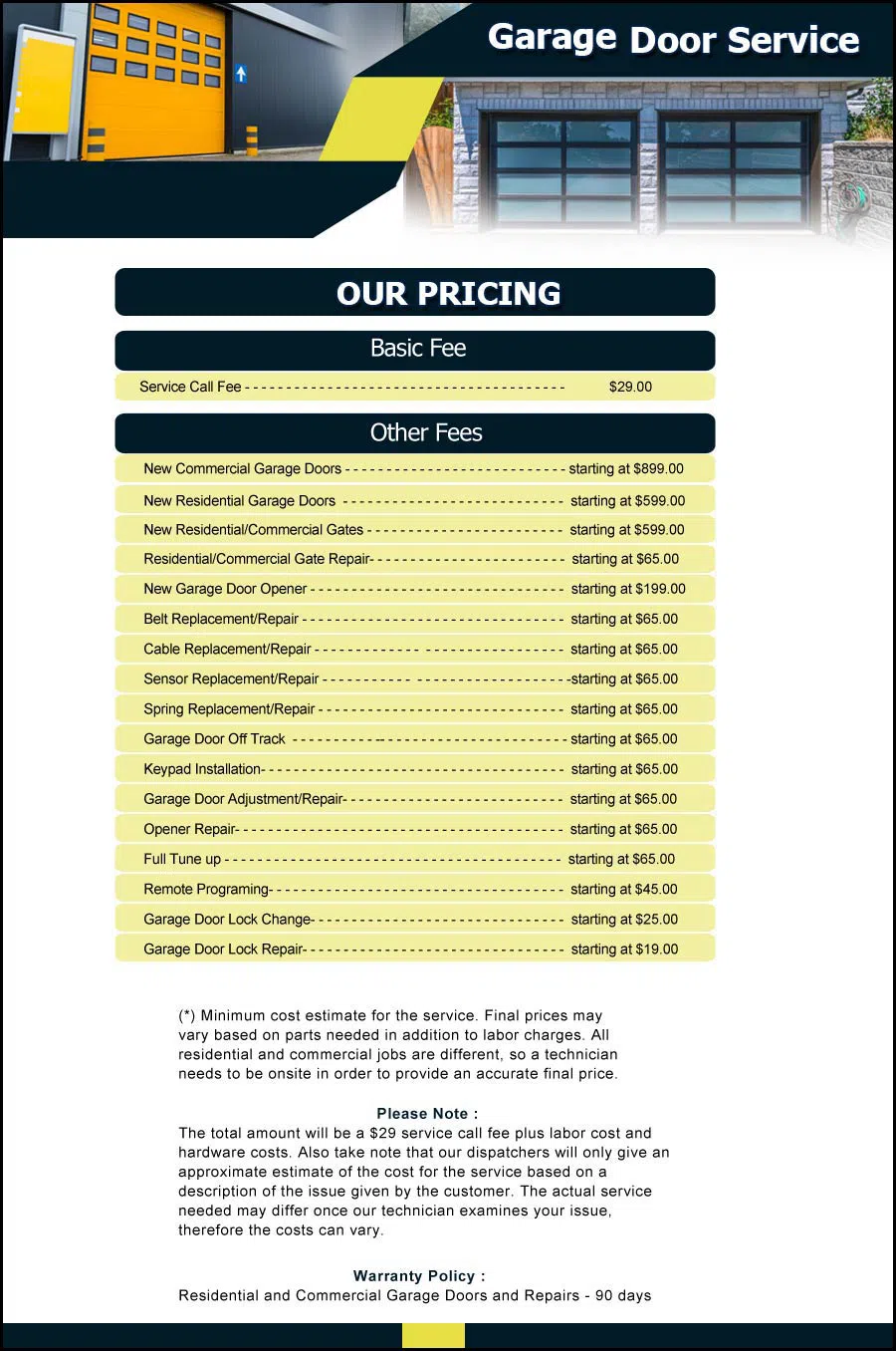 Garage Door And Opener Repairs Riverside, IL 708-298-4892